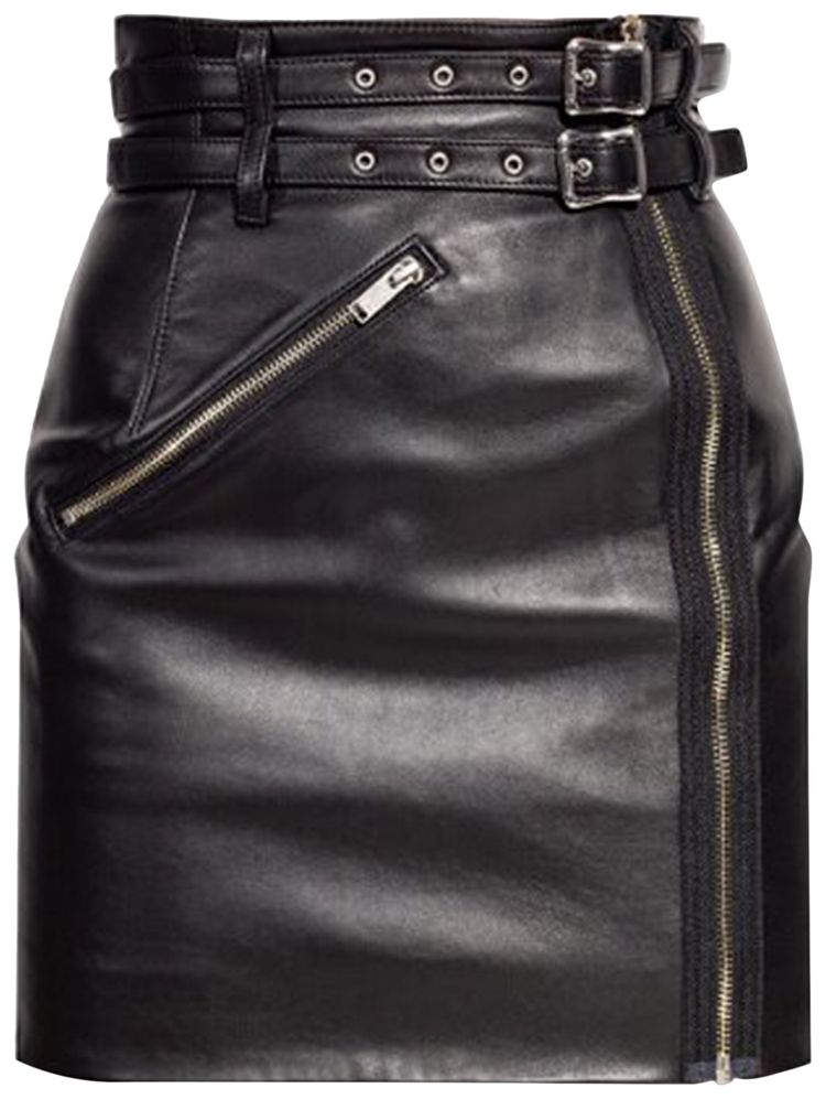 Buy Undercover Multi Belt Leather Skirt 'Red' UC2B1601 RED GOAT