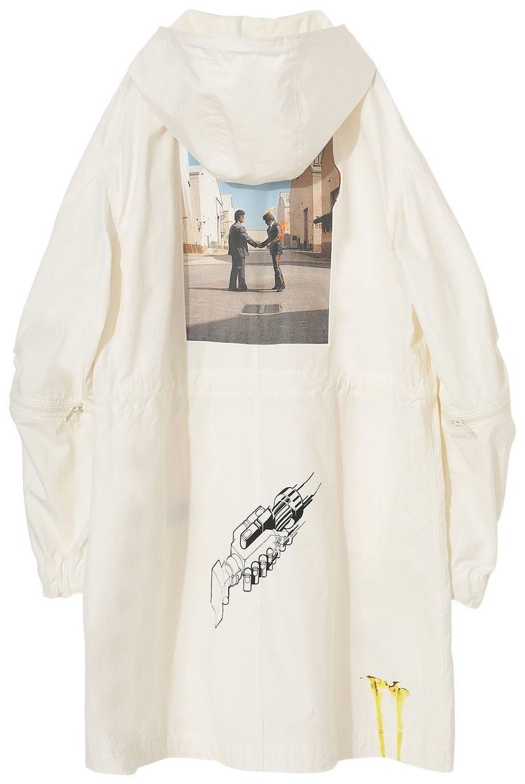 Undercover Hooded Coat Ivory