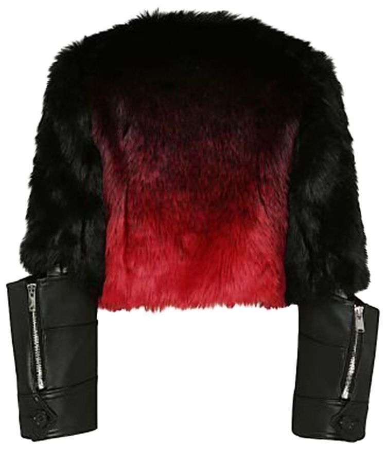 Undercover Gradient Fur Coat Black