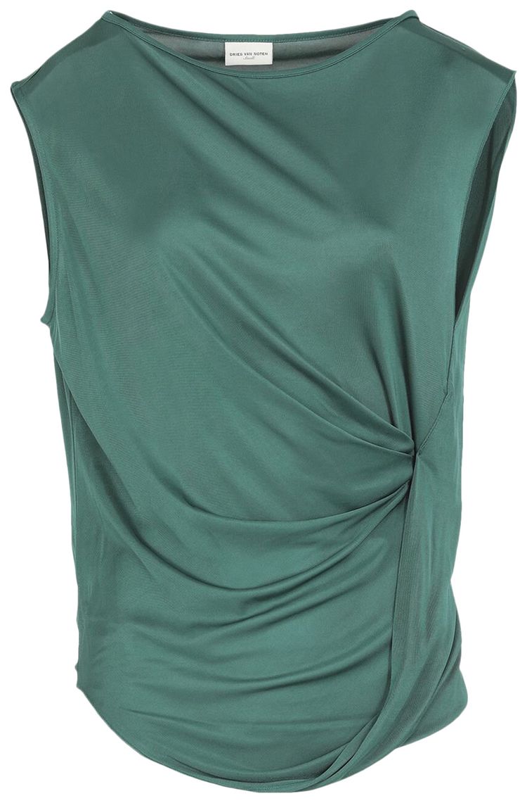 Dries Van Noten Hurga Top Green