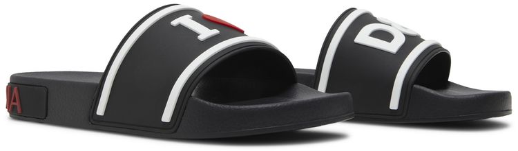 Dolce  Gabbana Wmns Slides Black