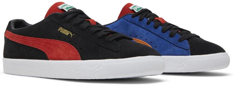 Puma Suede VTG Teams Black Burnt Red