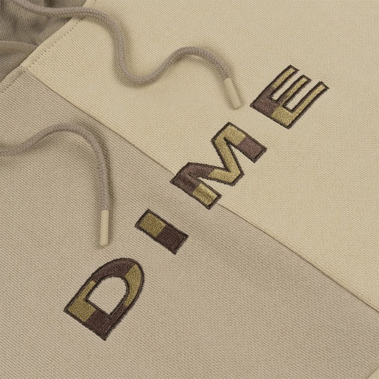 Dime 3 Tone Split Hoodie Sand
