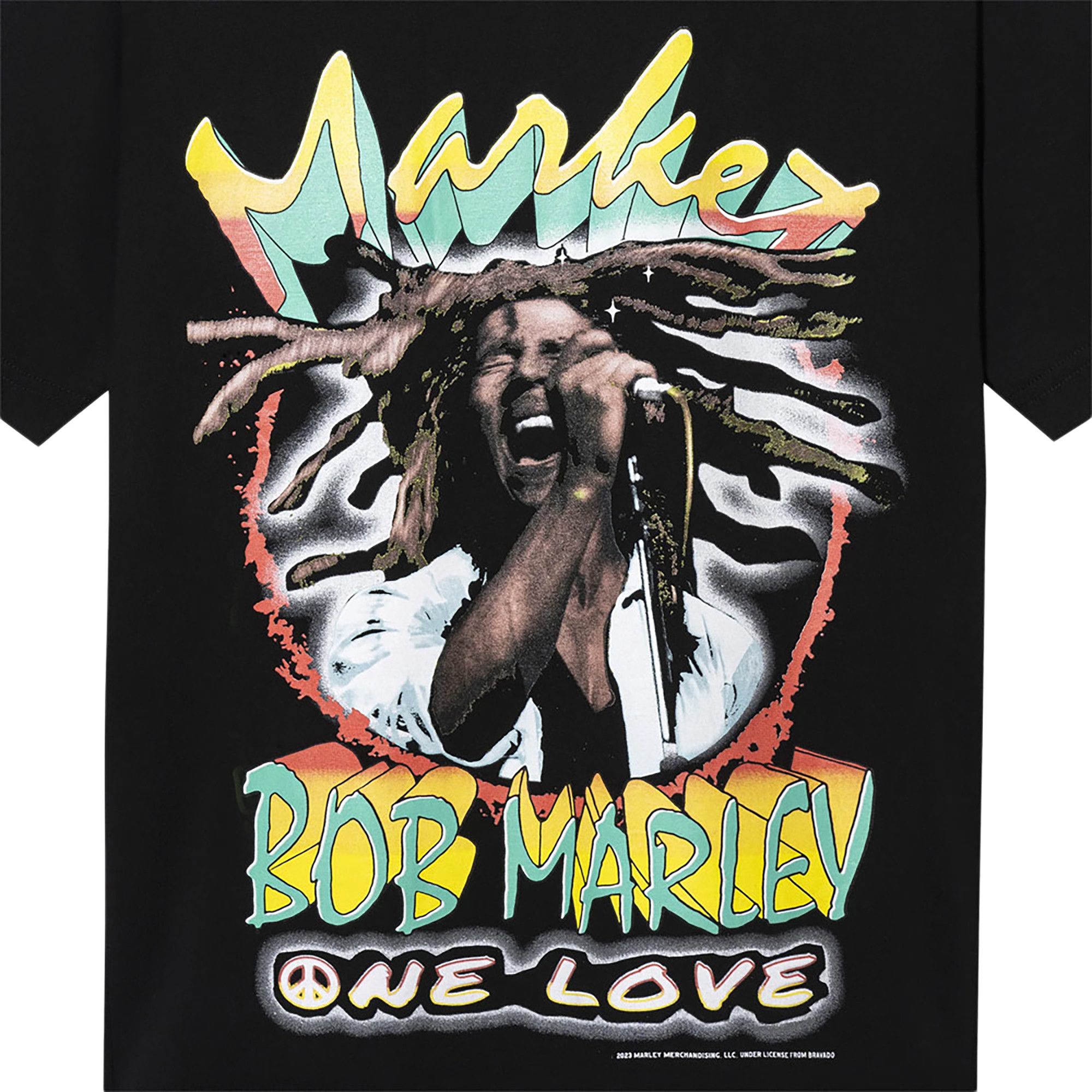 Buy Market Bob Marley One Love T-Shirt 'Black' - 399001484 BLAC | GOAT