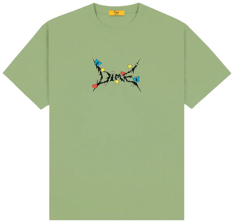 Dime Headbanger T Shirt Moss