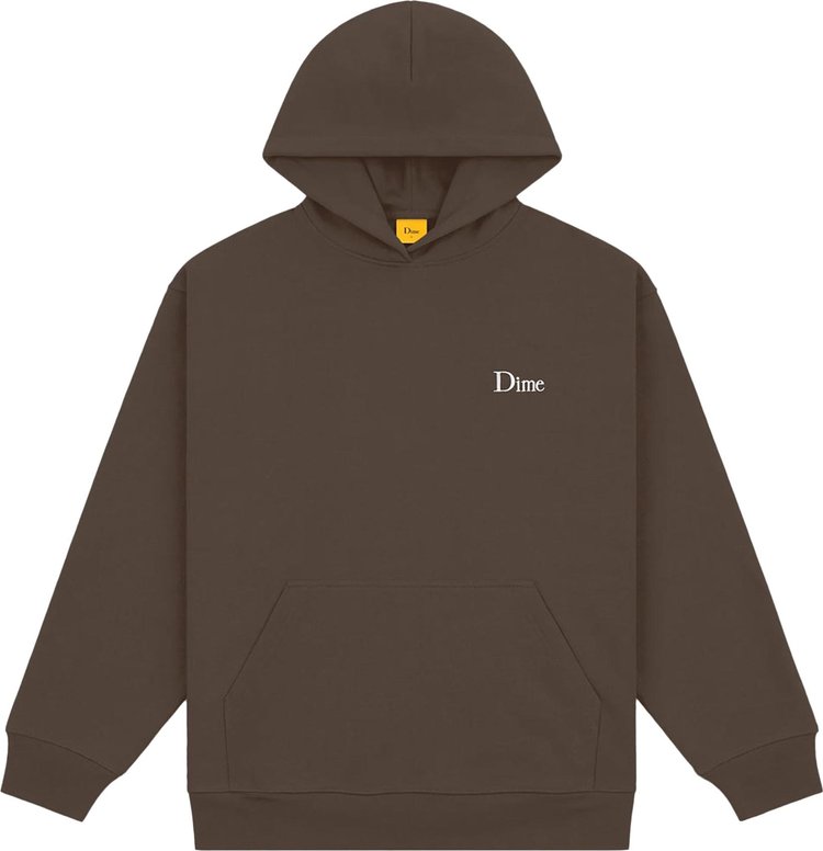 Dime Classic Small Logo Hoodie 'Driftwood'