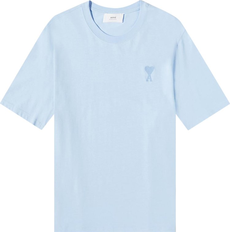 Ami ADC Tonal Logo T-Shirt 'Sky Blue'
