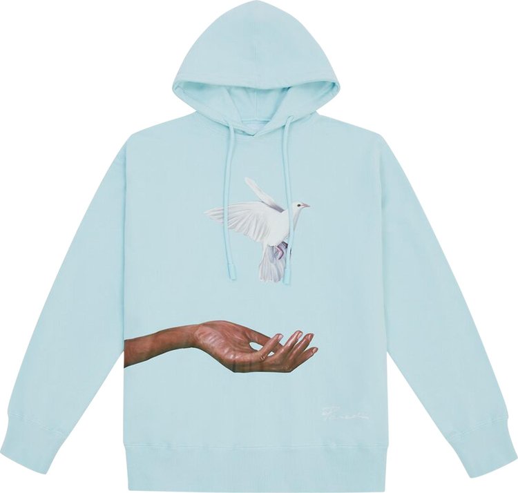 3.PARADIS Hand and Dove Hooded Sweater 'Sky Blue'