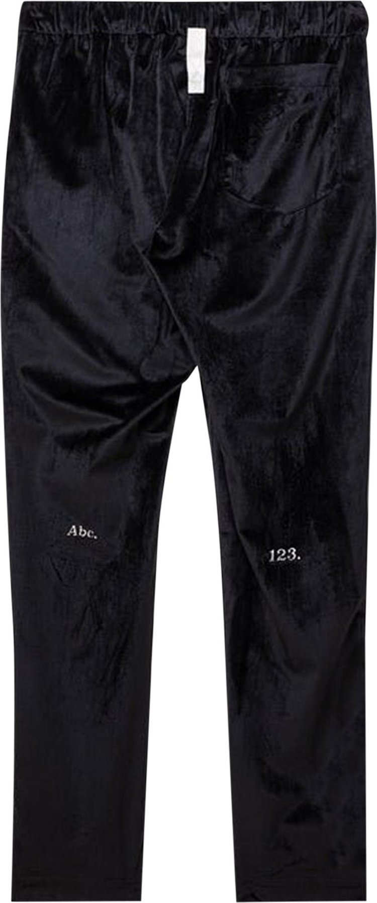 Advisory Board Crystals Velour Studio Work Pant Anthracite Black