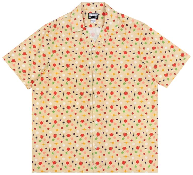 Billionaire Boys Club Solar Short Sleeve Woven Shirt Reed Yellow