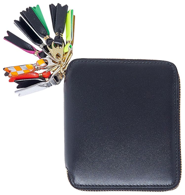 Comme des Garcons PLAY Zipper Pull Wallet Black