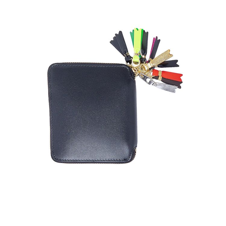 Comme des Garcons PLAY Zipper Pull Wallet Black