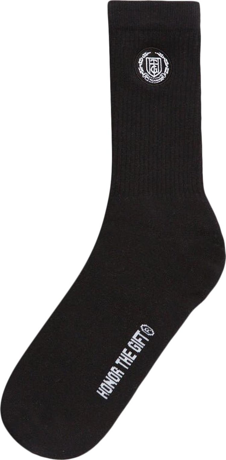 Honor The Gift Crest Rib Socks 'Black'