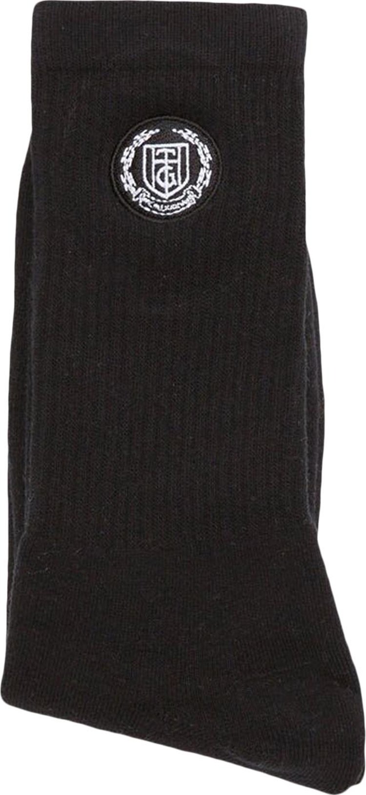 Honor The Gift Crest Rib Socks Black