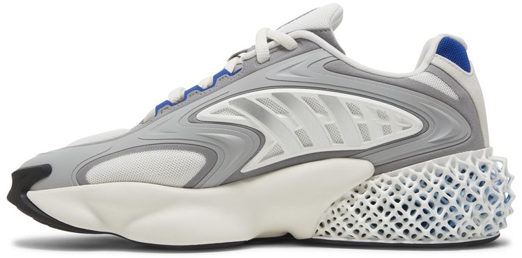 4D Krazed White Silver Metallic