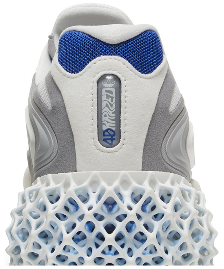 4D Krazed White Silver Metallic