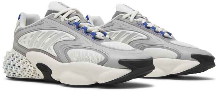 4D Krazed White Silver Metallic