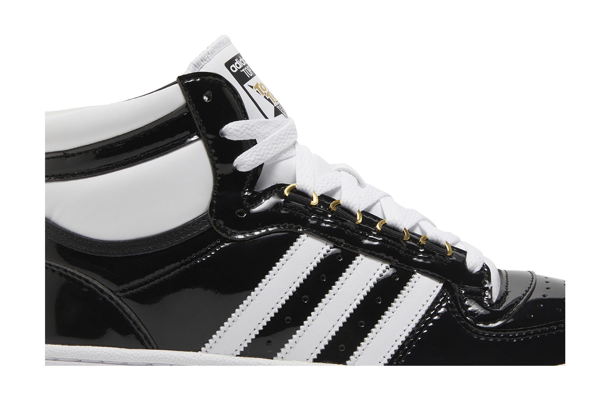 black white high top adidas