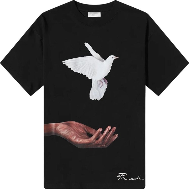 3.PARADIS Hand And Dove T-Shirt 'Black'