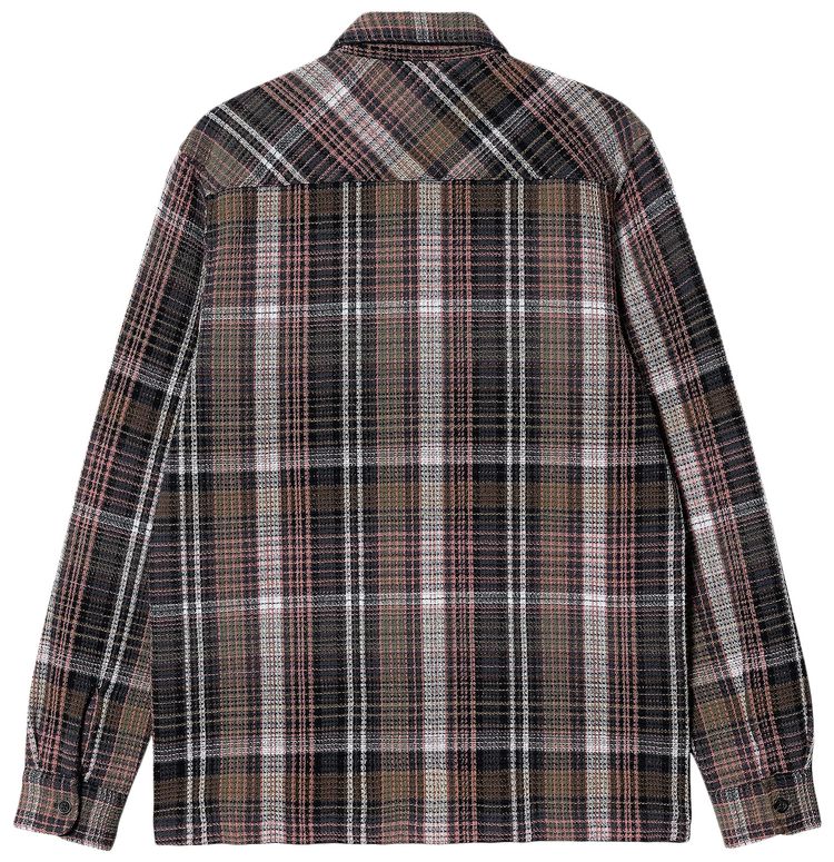 Carhartt WIP Long Sleeve Valmon Shirt Valmon CheckHamilton Brown