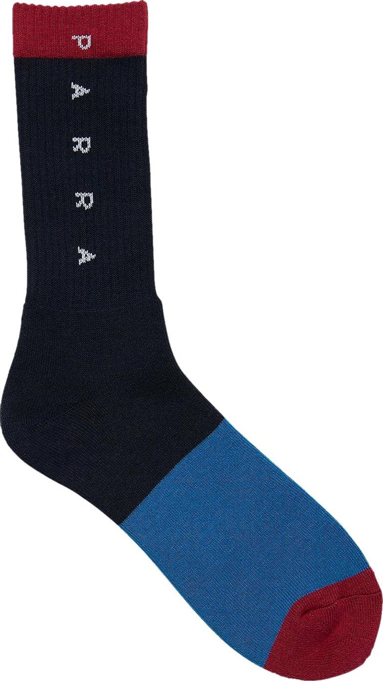 Parra Horizontal Clean Logo Crew Socks Multicolor