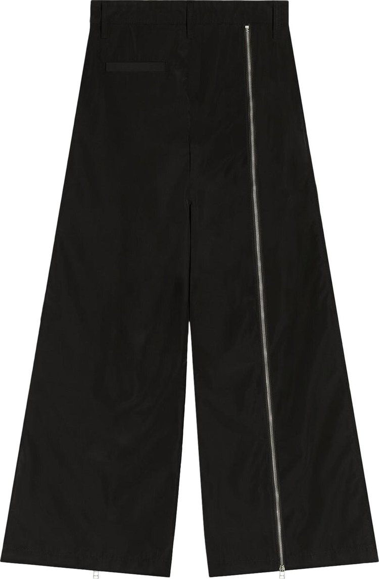 Reese Cooper Asymmetrical Zipped Nylon Pants Black