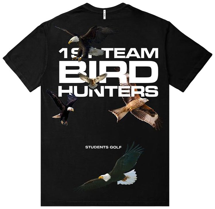 Students 1st Team Bird Hunters T Shirt Black