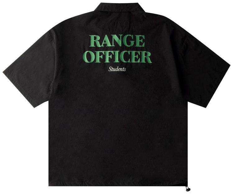 Students Bradley Short Sleeve Pullover Button Down Shirt Black