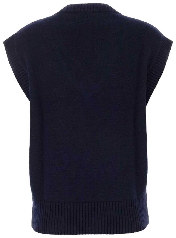 Ami Sleeveless Sweater Nautic BlueWhite