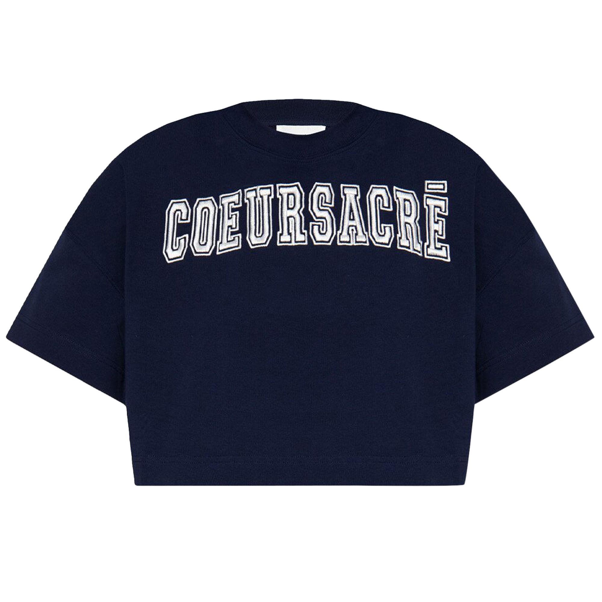 Buy Ami Cropped T-Shirt 'Nautic Blue' - FTS009 726 491 | GOAT