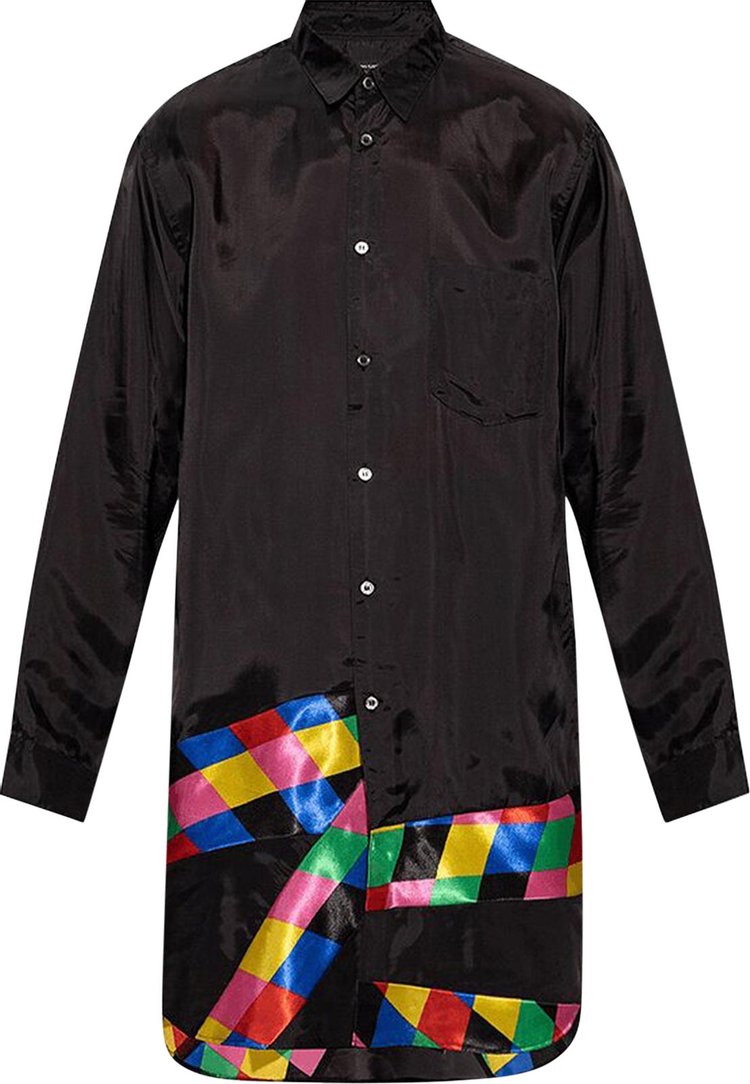 Comme des Garçons Homme Plus Patchwork Shirt 'Black/Multicolor'