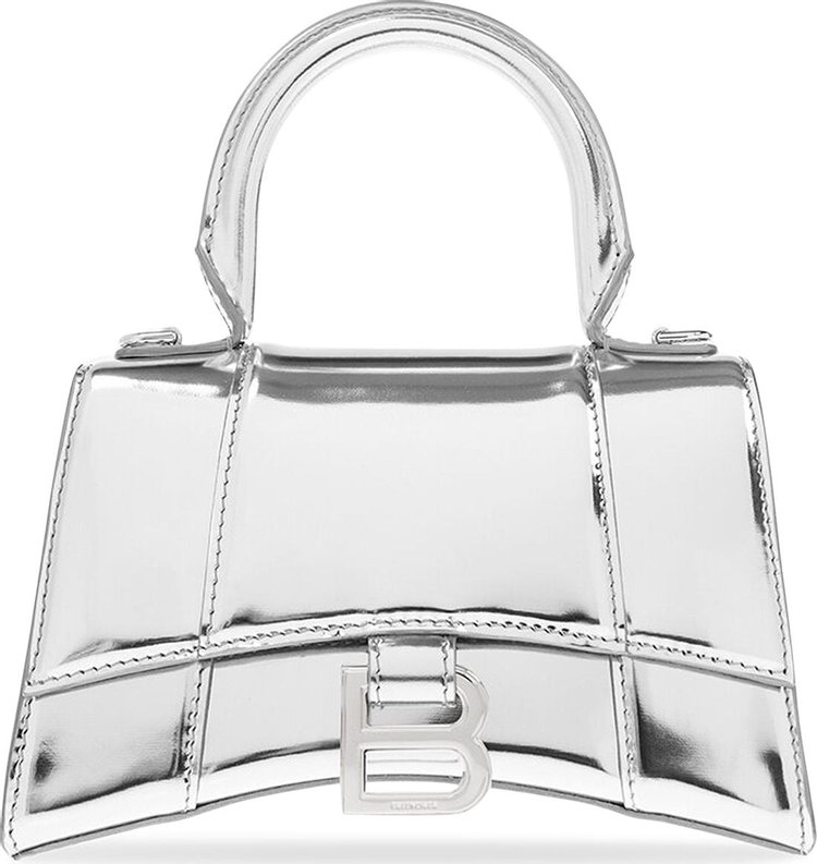 Buy Balenciaga Hourglass Top Handle Bag 'Silver' - 592833 2AAGW 8110