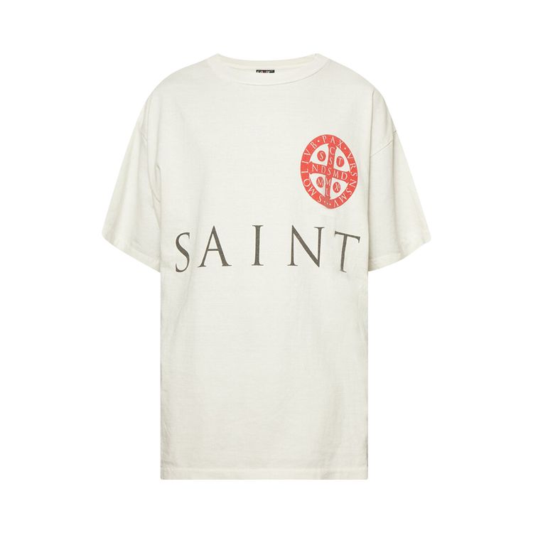 SAINT Mxxxxxx RD Circle Short Sleeve Tee White