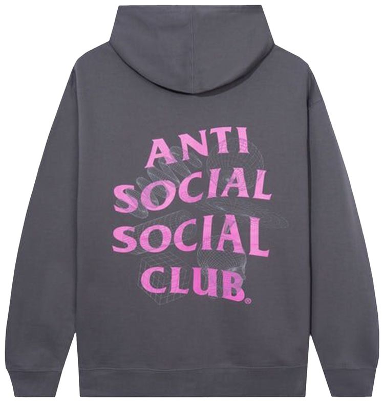 Anti Social Social Club The Shape Of Things Heather Zip Hoodie Grey