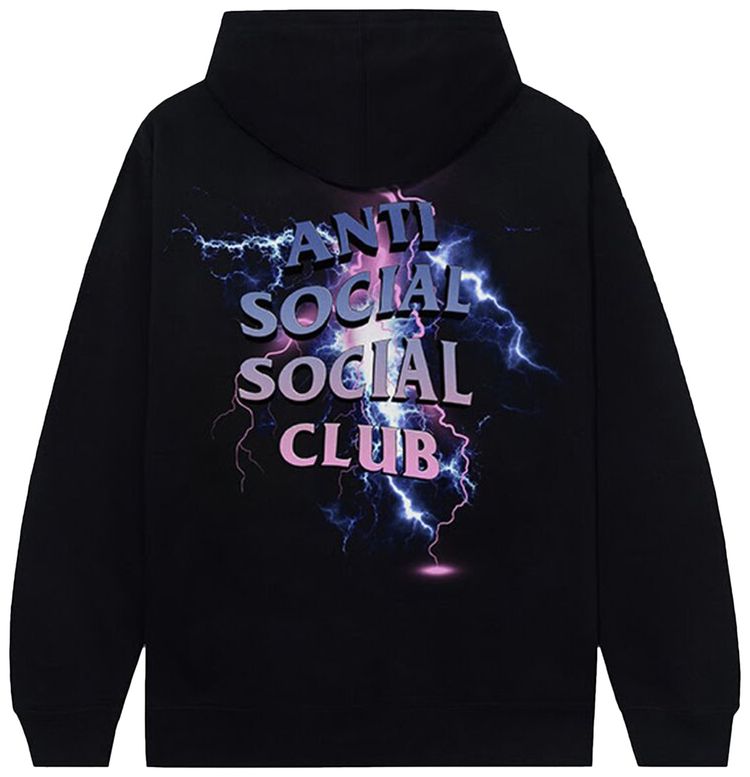 Anti Social Social Club Bolt From The Blue Hoodie Black