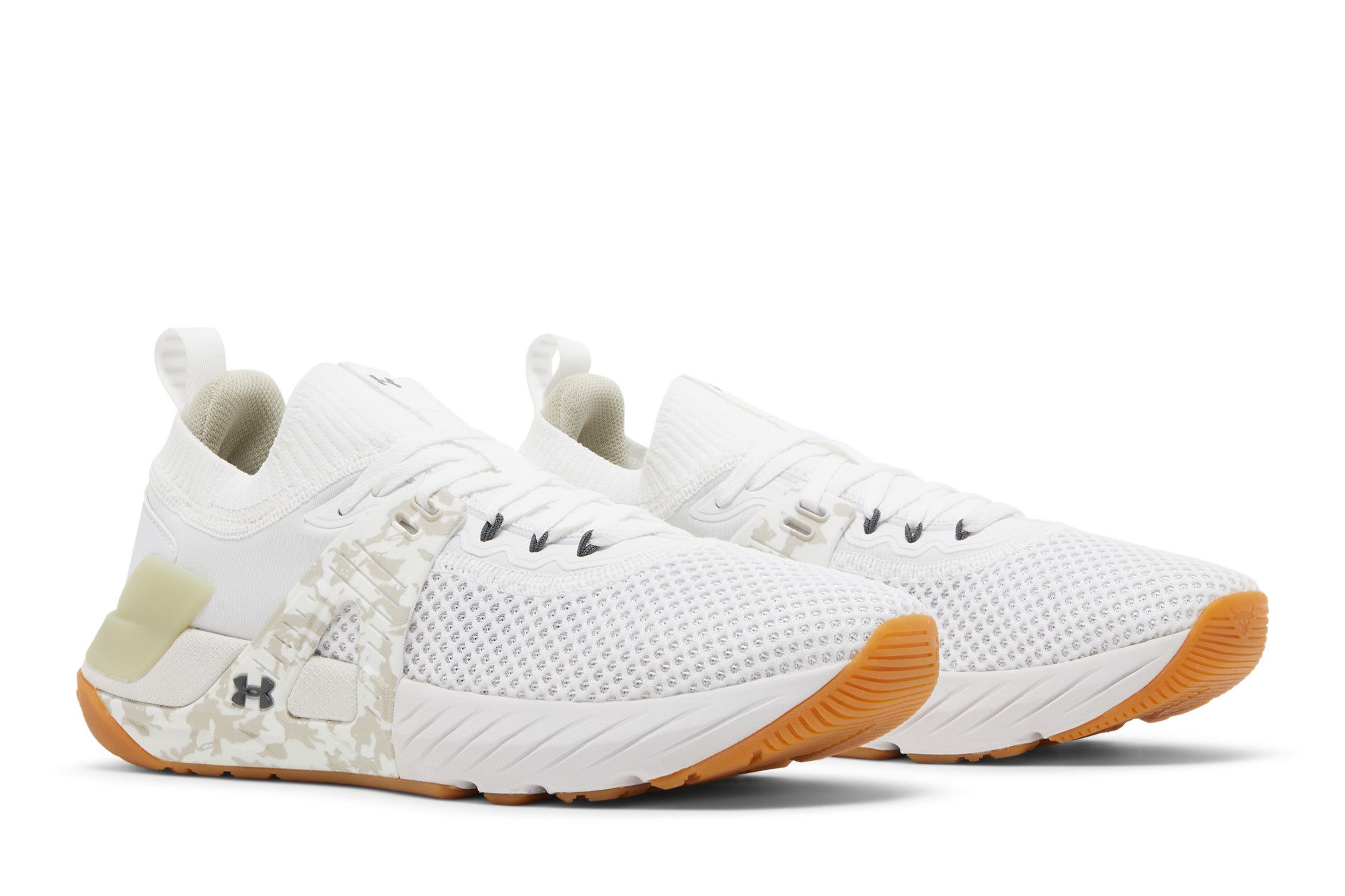 Size 7.0 Project Rock 4 'Camo - White Pitch Grey'