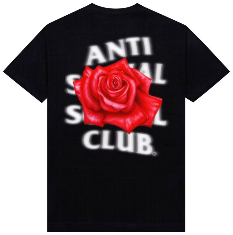 Anti Social Social Club Roses Are Red Tee Black