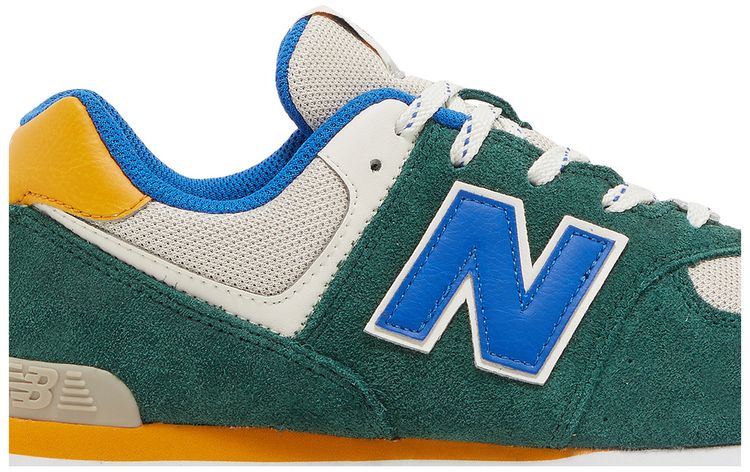 New Balance 574 Big Kid Nightwatch Green Cobalt