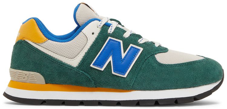 New Balance 574 Big Kid Nightwatch Green Cobalt