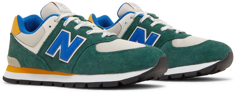 New Balance 574 Big Kid Nightwatch Green Cobalt