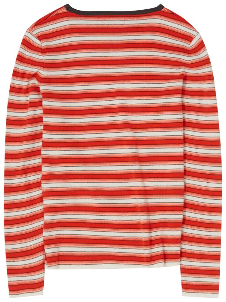 ERL Striped Crewneck Red