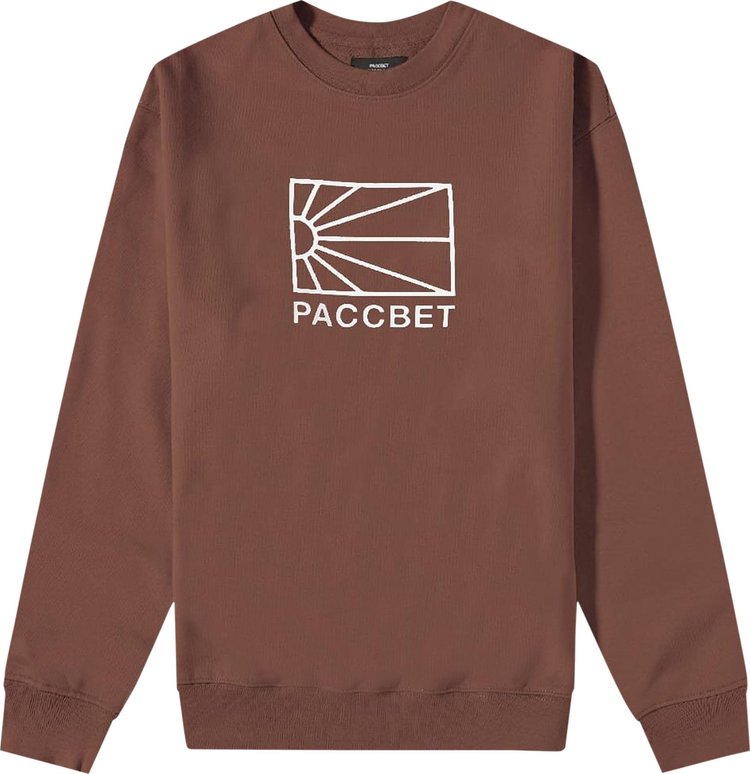 Rassvet x PACCBET Big Logo Sweatshirt 'Brown'