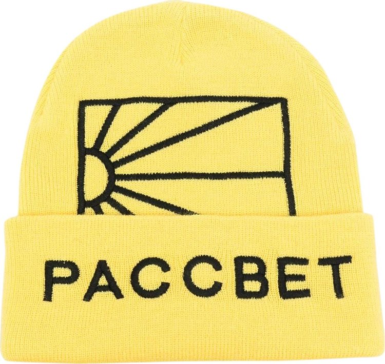 Rassvet x PACCBET Big Logo Beanie 'Yellow'