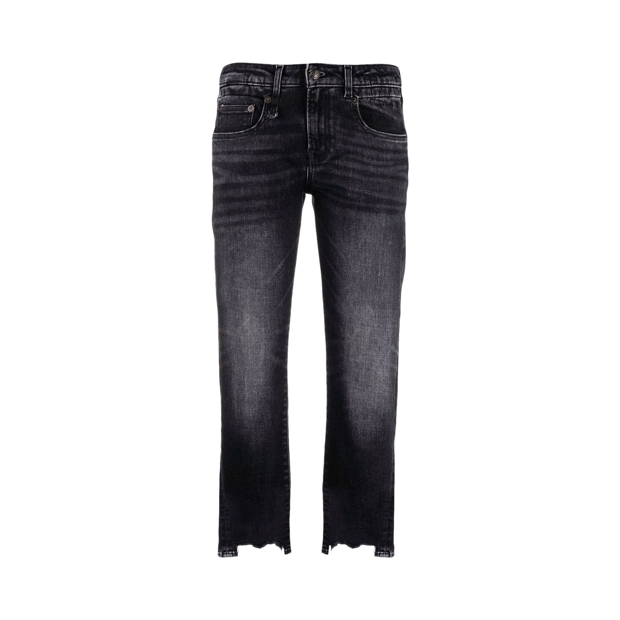デニム・ジーパン R13 'Boy Straight' jeans Black BOY STRAIGHT JEANS - KENNET BLACK STRETCH -R13
