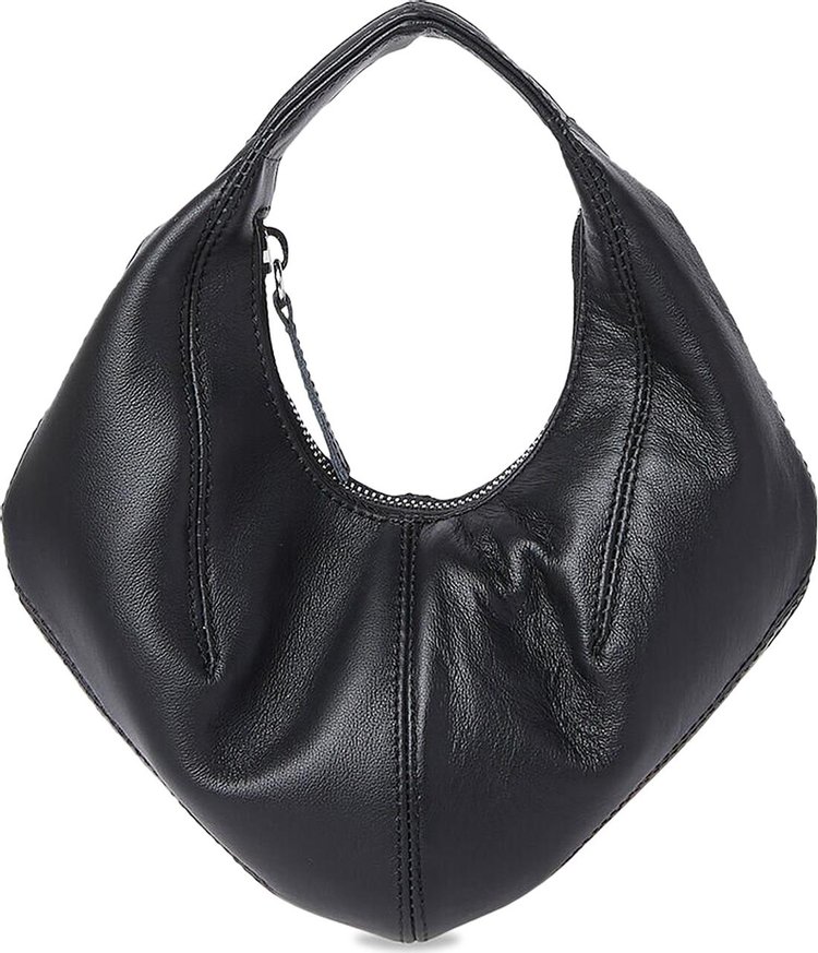 Kiko Kostadinov Small Bugle Hobo Bag Raven Black