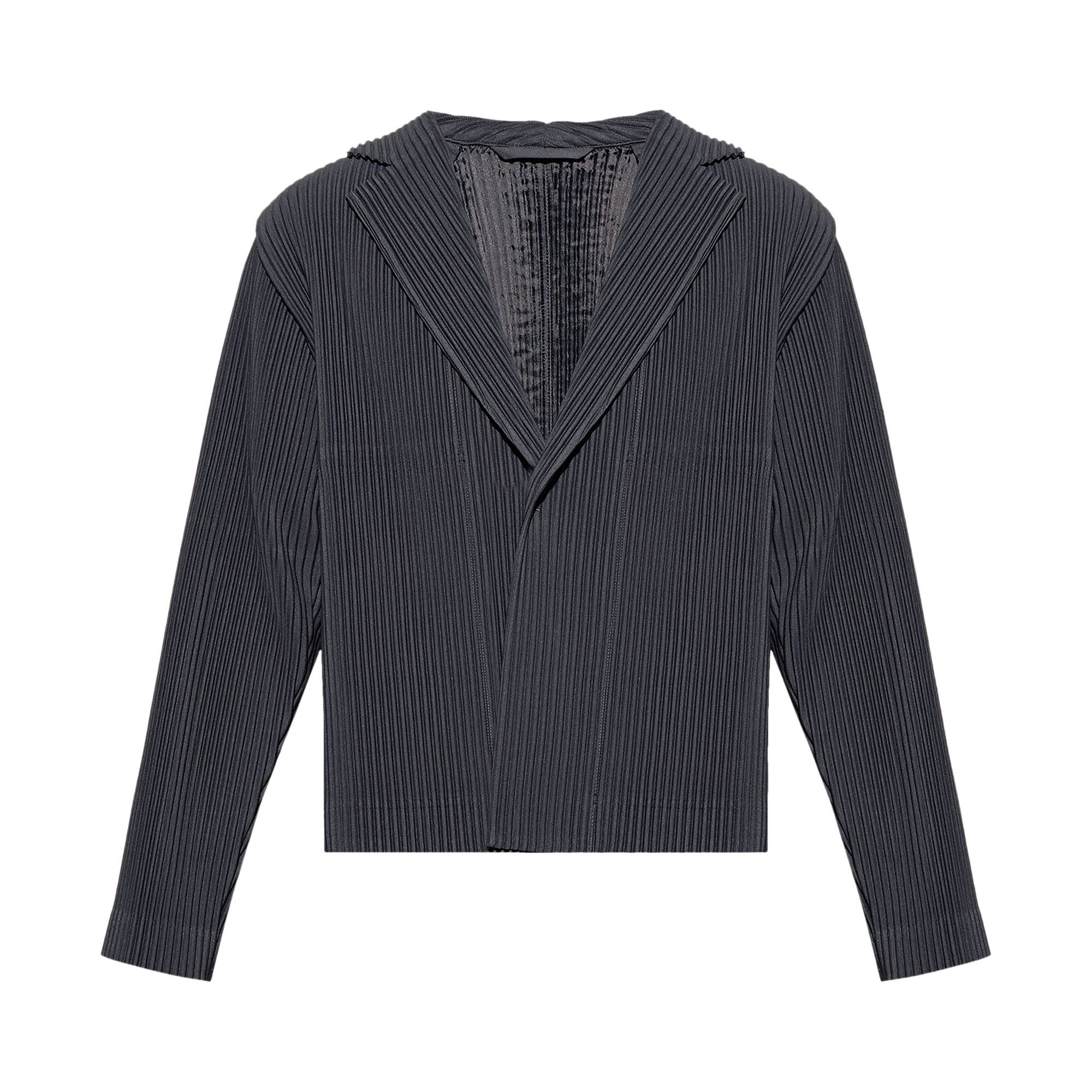 Buy Homme Plissé Issey Miyake Tailored Short Jacket 'Green Buy Homme Plissé Issey Miyake Tailored Short Jacket 'Green