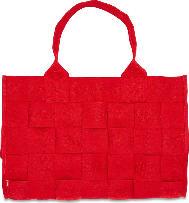 Supreme Woven Large Tote Bag 'Red'