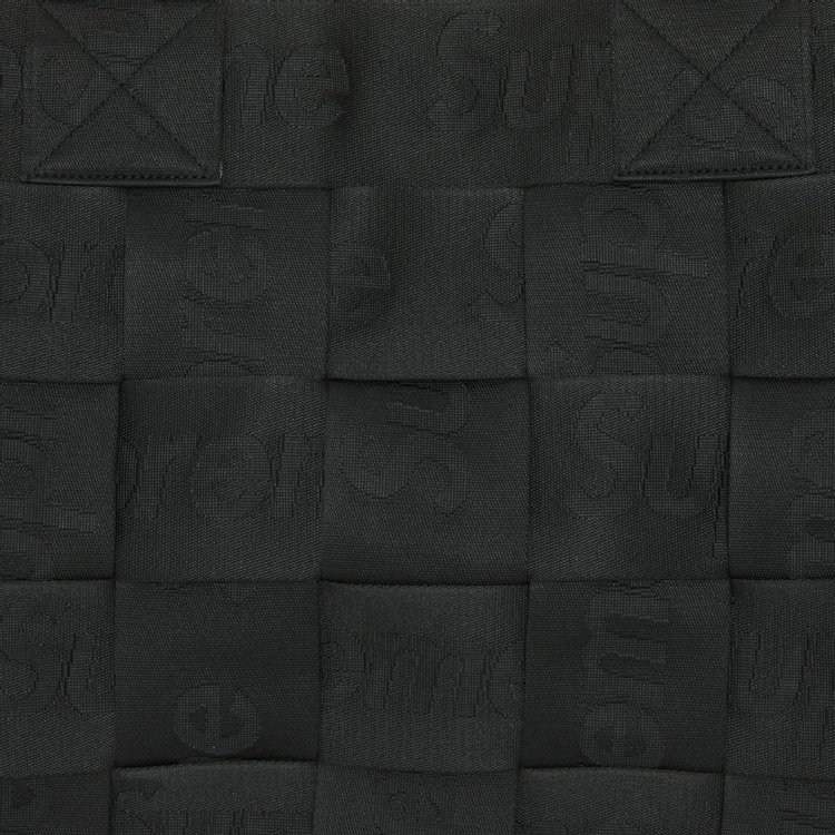 Supreme Woven Large Tote Bag Black