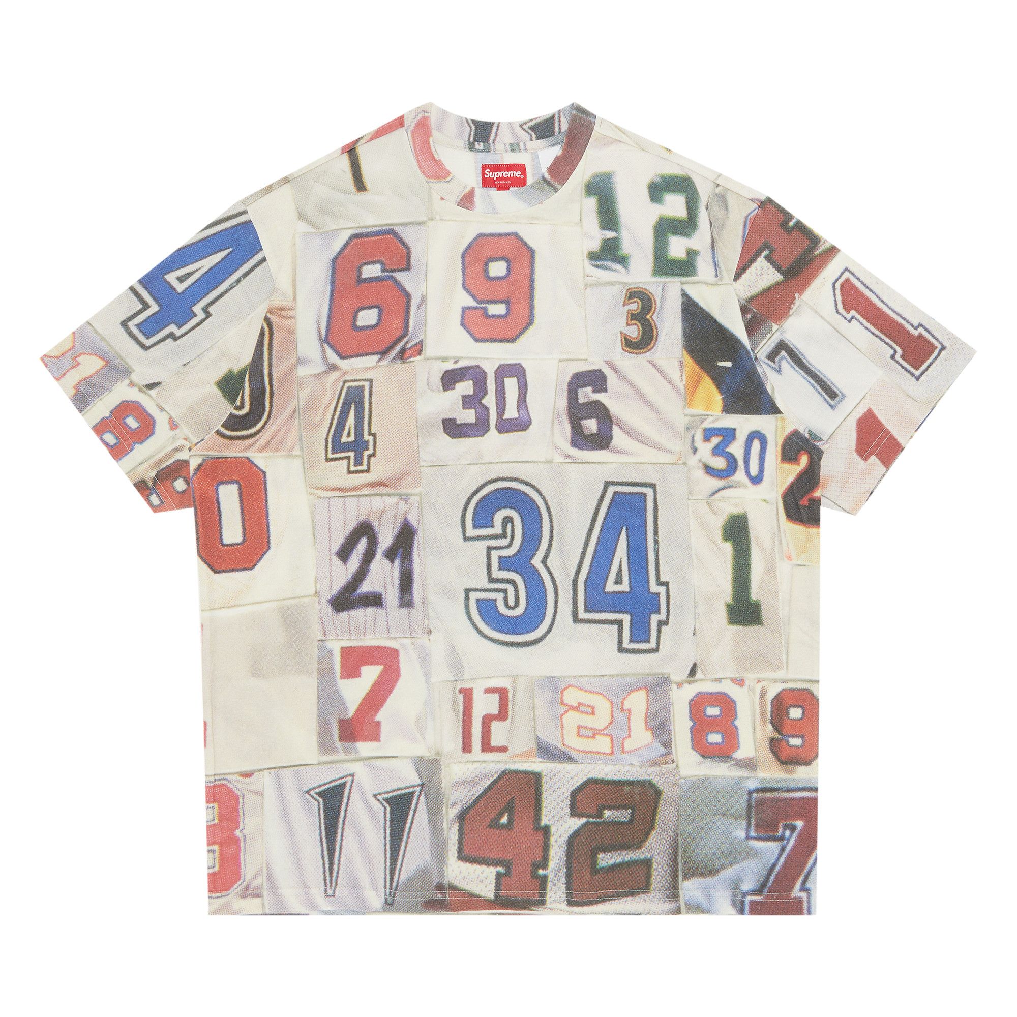 けんじSupreme Jersey Collage S/S Top Buy Supreme Jersey Collage Short-Sleeve Top 'White' - SS23KN68