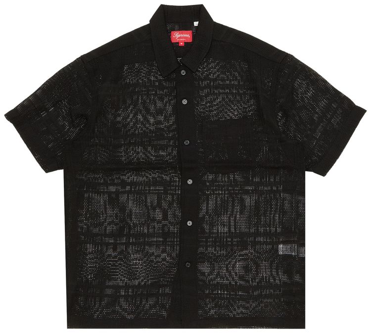 Buy Supreme Mesh Stripe Short-Sleeve Shirt 